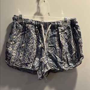 Stylish Blue Patterned Kids Shorts